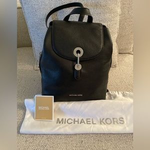 Michael Kors Raven Medium Backpack Black One Size